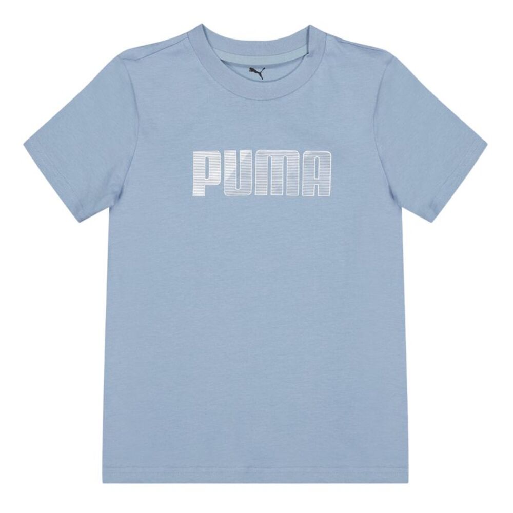 Puma Childrens/Kids Graphic Print Lightweight T-Shirt / Cool Blue